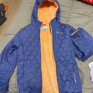 Kids Columbia jacket-super fuzzy and warm inside!